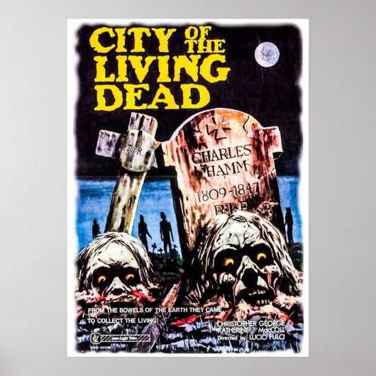 Poster ville de living dead print (Devant)