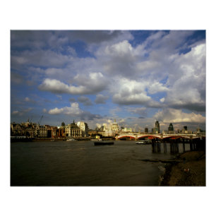 Poster Ville De Londres Dans Les Années 1990