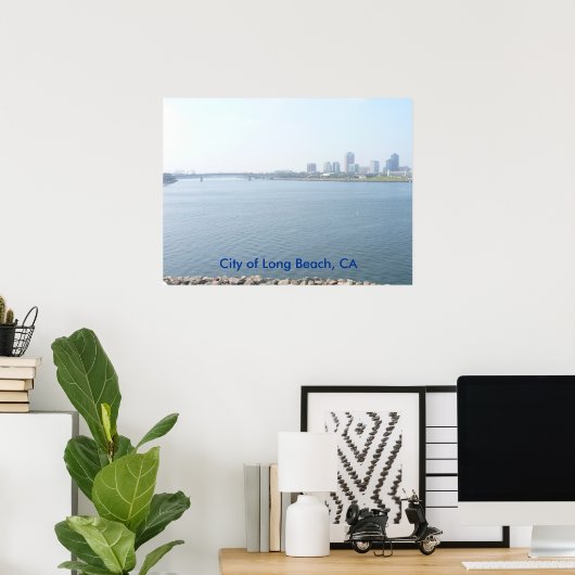 Poster Ville de Long Beach (Bureau à domicile)