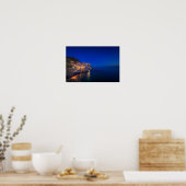 Poster Ville de Manarola dans les Cinque Terre en soirée (Cuisine)