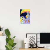 Poster Ville de Météores. (Bureau à domicile)