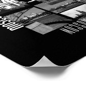 Poster Ville de Moscou St Basil'architecture de la cathéd (Coin)