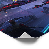 Poster Ville de Neon Cyberpunk (Coin)