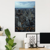 Poster ville de new york à dusk (Bureau à domicile)