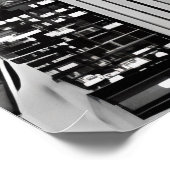 Poster Ville de New York en noir et blanc (Coin)