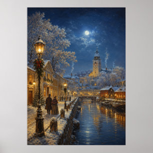 Poster Ville de Noël I - Rivière à Noël