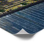 POSTER VILLE DE NUIT GLOW (Coin)