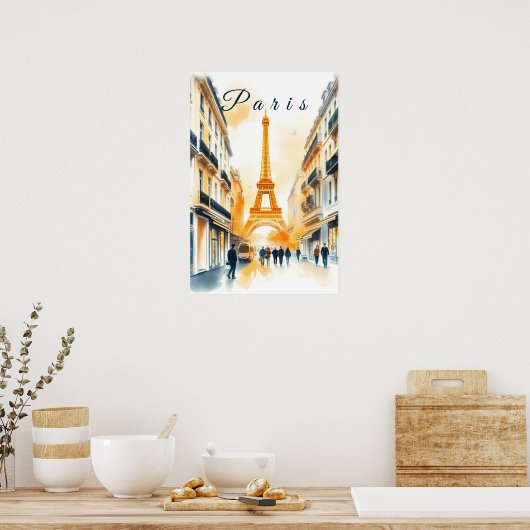 Poster ville de Paris (Cuisine)