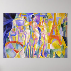 Poster Ville de Paris par Robert Delaunay - Art Abstrait