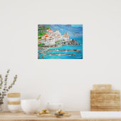 Poster Ville de pêche d'Atrani - (Cuisine)