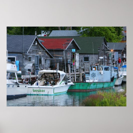 Poster ville de pêcheurs (Devant)