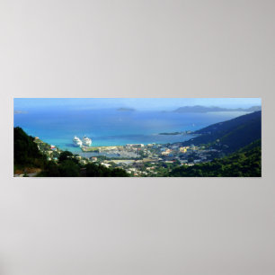 Poster Ville de route, Tortola, BVI