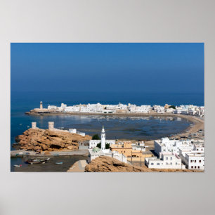 Poster Ville de Sur près de Mascate - Oman