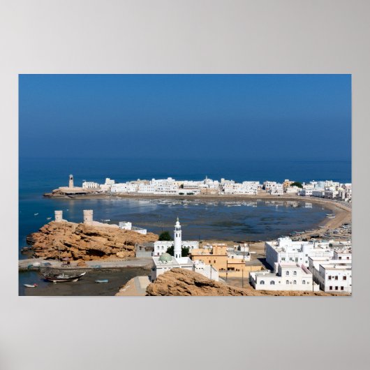 Poster Ville de Sur près de Mascate - Oman (Devant)