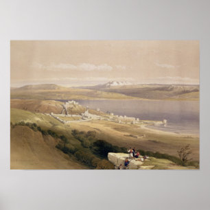 Poster Ville de Tibériade sur la mer de Galilée