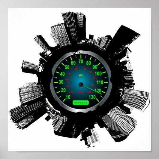 Poster Ville de vitesse 2 (Devant)