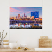 Poster Ville D'Indianapolis, Indiana, États-Unis (Cuisine)