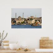 Poster Ville d'Istanbul Skyline (Cuisine)
