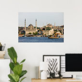 Poster Ville d'Istanbul Skyline (Bureau à domicile)