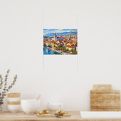 Poster Ville divisée en Croatie (Cuisine)