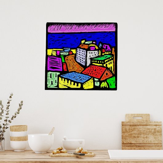 Poster Ville d'Océan (Cuisine)