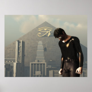 Poster Ville du nouvel ordre mondial