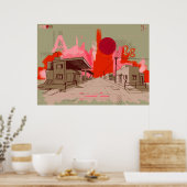 Poster Ville du soleil (Cuisine)