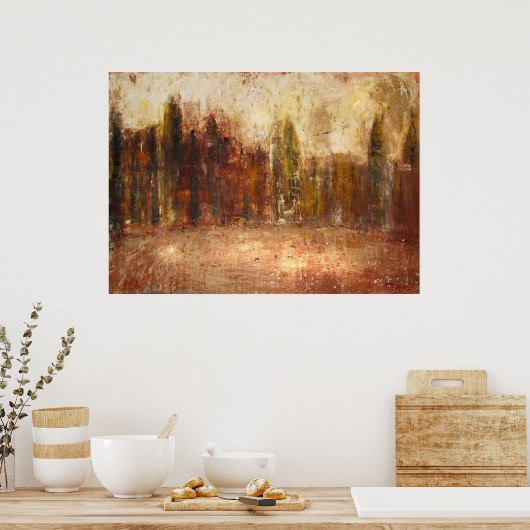 Poster Ville éclairée (Cuisine)