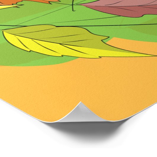 Poster Ville En Automne (Coin)