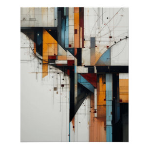 Poster Ville fragmentée