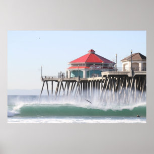 Poster Ville Huntington Beach Ca de surf