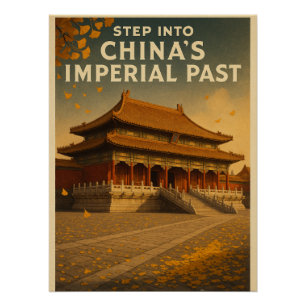 Poster Ville interdite à Pékin en automne