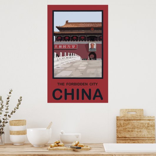 Poster Ville interdite Chine (Cuisine)