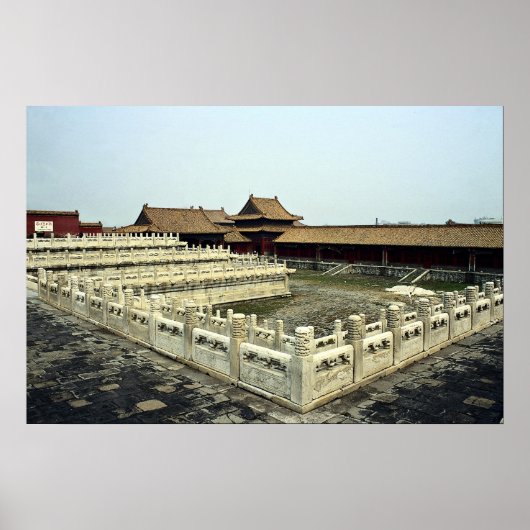 Poster Ville interdite, Pékin, Chine (Devant)