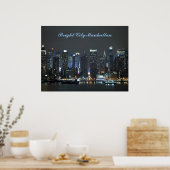 Poster Ville lumineuse Manhattan (Cuisine)