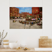 Poster Ville - NY - Le futur site du Flatiron 1890 (Cuisine)