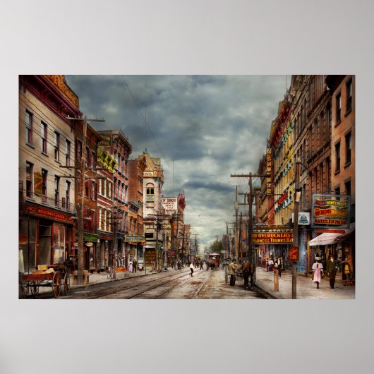 Poster Ville - NY - Le marché en constante évolution 1906 (Devant)