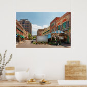 Poster Ville - Roanoke, VA - Le marché de la ville (Cuisine)