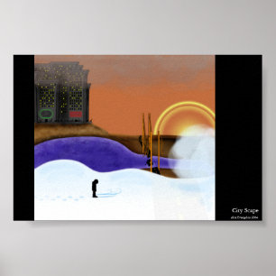 Poster Ville Scape
