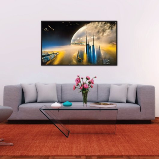 Poster Ville spatiale