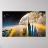 Poster Ville spatiale (Devant)
