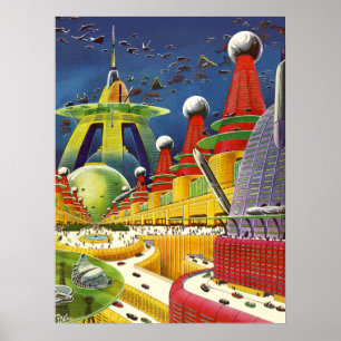 Poster ville sur le venus