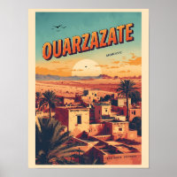 Ville vintage d'Ouarzazate kasbah désert du Sahara