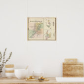 Poster Villes de Centralia et Grand Rapids (Cuisine)