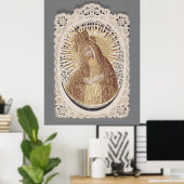 Poster Vilnius Madonna dans la prière ... fine art (Bureau à domicile)