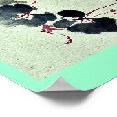 Poster Vin aux fleurs Ukiyo-e. (Coin)