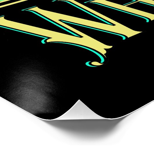 Poster Vin blanc Art nouveau (Coin)