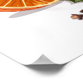 Poster Vin chaud de fête avec illustration d'ingrédients (Coin)