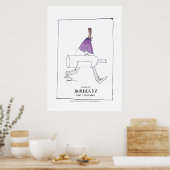 Poster vin de bordeaux, tony fernandes (Cuisine)