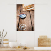Poster Vin et fromage (Cuisine)